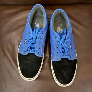 Vans Era Blue & Black Canvas Sneakers | Classic Skate Shoe | Mens size 12